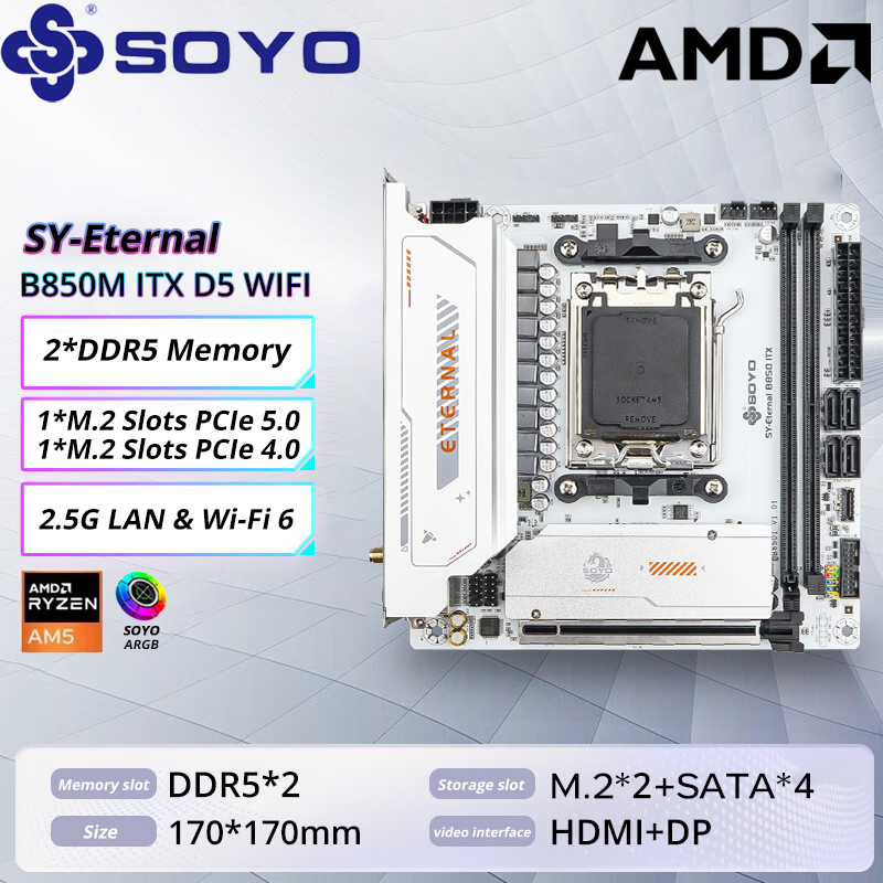 SOYO B850M ARGB Motherboard WI - X870E Atx Motherboard 评论和价格
